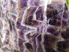 Polished Large Purple Chevron Amethyst Standing Free Form x 1 From Madagascar