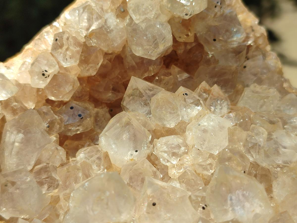 Natural Golden Limonite Quartz Clusters With Goethite Inclusions x 3 From Solwezi, Zambia - Toprock Gemstones and Minerals 
