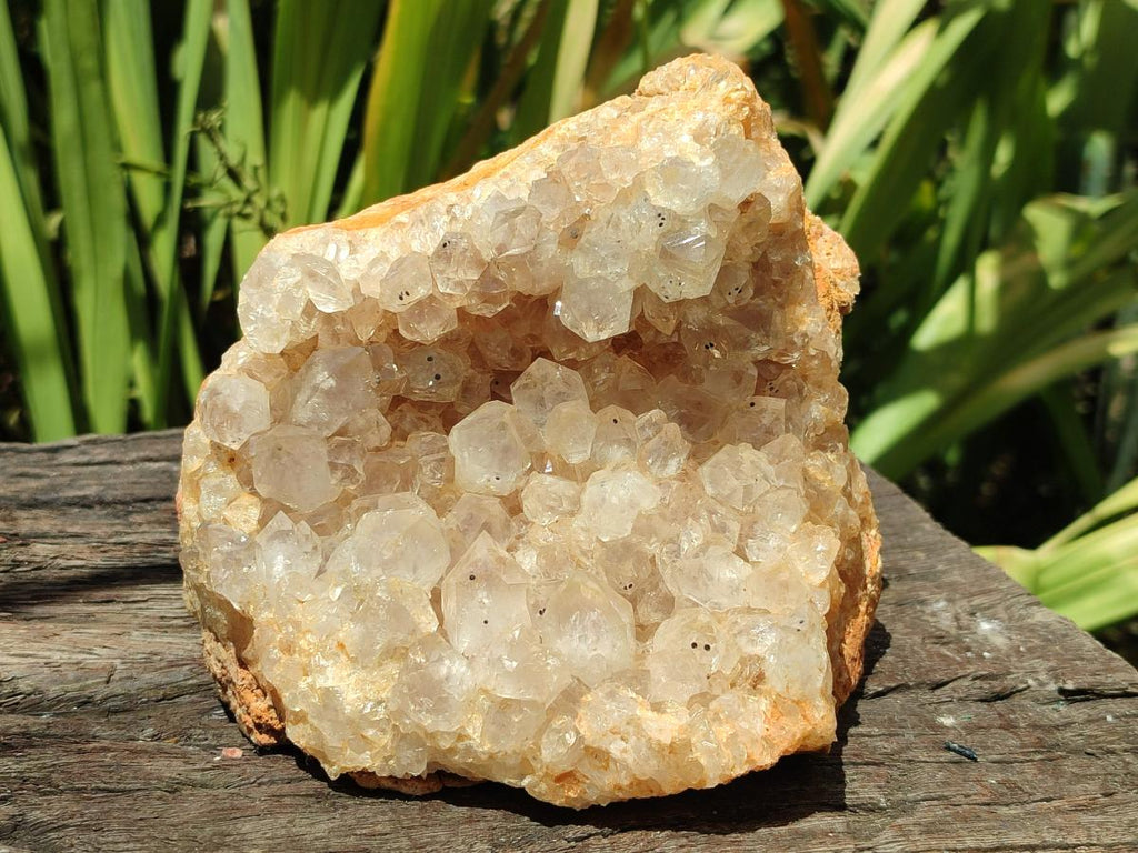 Natural Golden Limonite Quartz Clusters With Goethite Inclusions x 3 From Solwezi, Zambia - Toprock Gemstones and Minerals 
