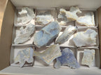 Natural Etched Blue Lace Agate Specimens x 12 From Nsanje, Malawi - Toprock Gemstones and Minerals 