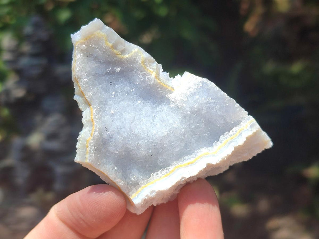 Natural Etched Blue Lace Agate Specimens x 12 From Nsanje, Malawi - Toprock Gemstones and Minerals 