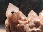 Natural Smokey Phantom Quartz Clusters x 4 From Luena, Congo - Toprock Gemstones and Minerals 