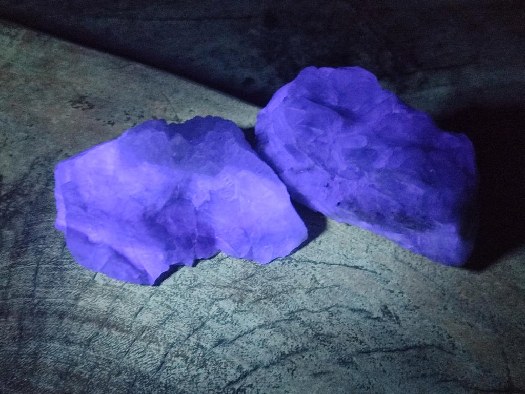 Natural Watermelon Fluorite Cobbed Specimens x 6 From Uis, Namibia - Toprock Gemstones and Minerals 