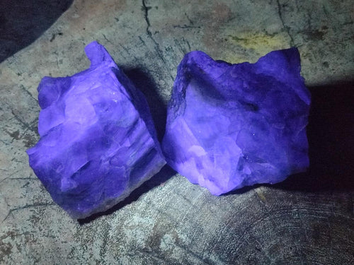 Natural Watermelon Fluorite Cobbed Specimens x 6 From Uis, Namibia - Toprock Gemstones and Minerals 