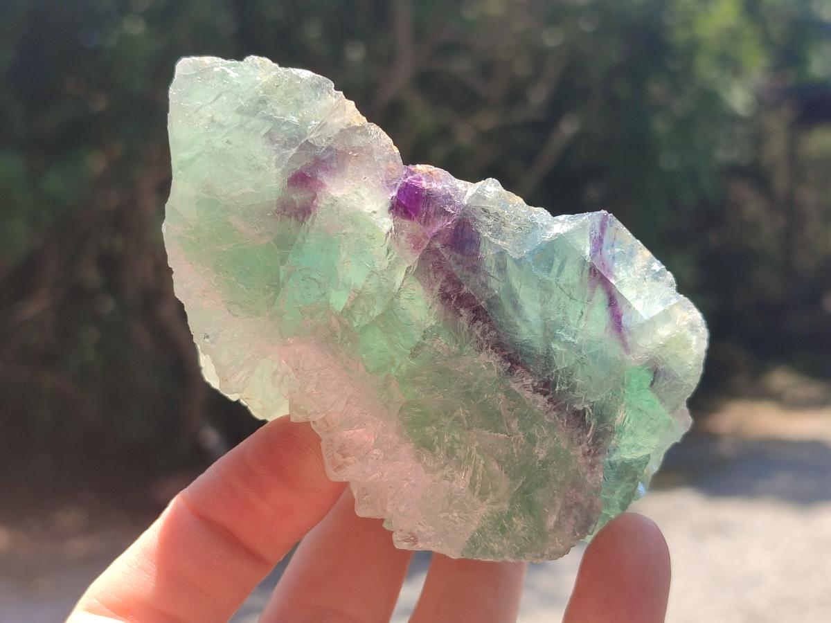 Natural Watermelon Fluorite Cobbed Specimens x 6 From Uis, Namibia - Toprock Gemstones and Minerals 