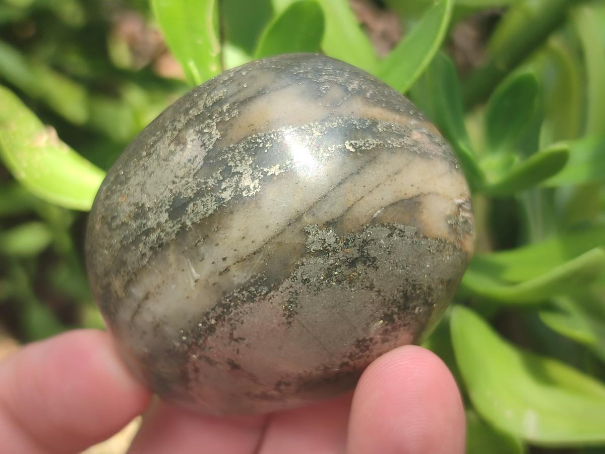 Polished Basalt Pharaoh Stone Galets x 14 From Iron Duke Mine, Zimbabwe - Toprock Gemstones and Minerals 