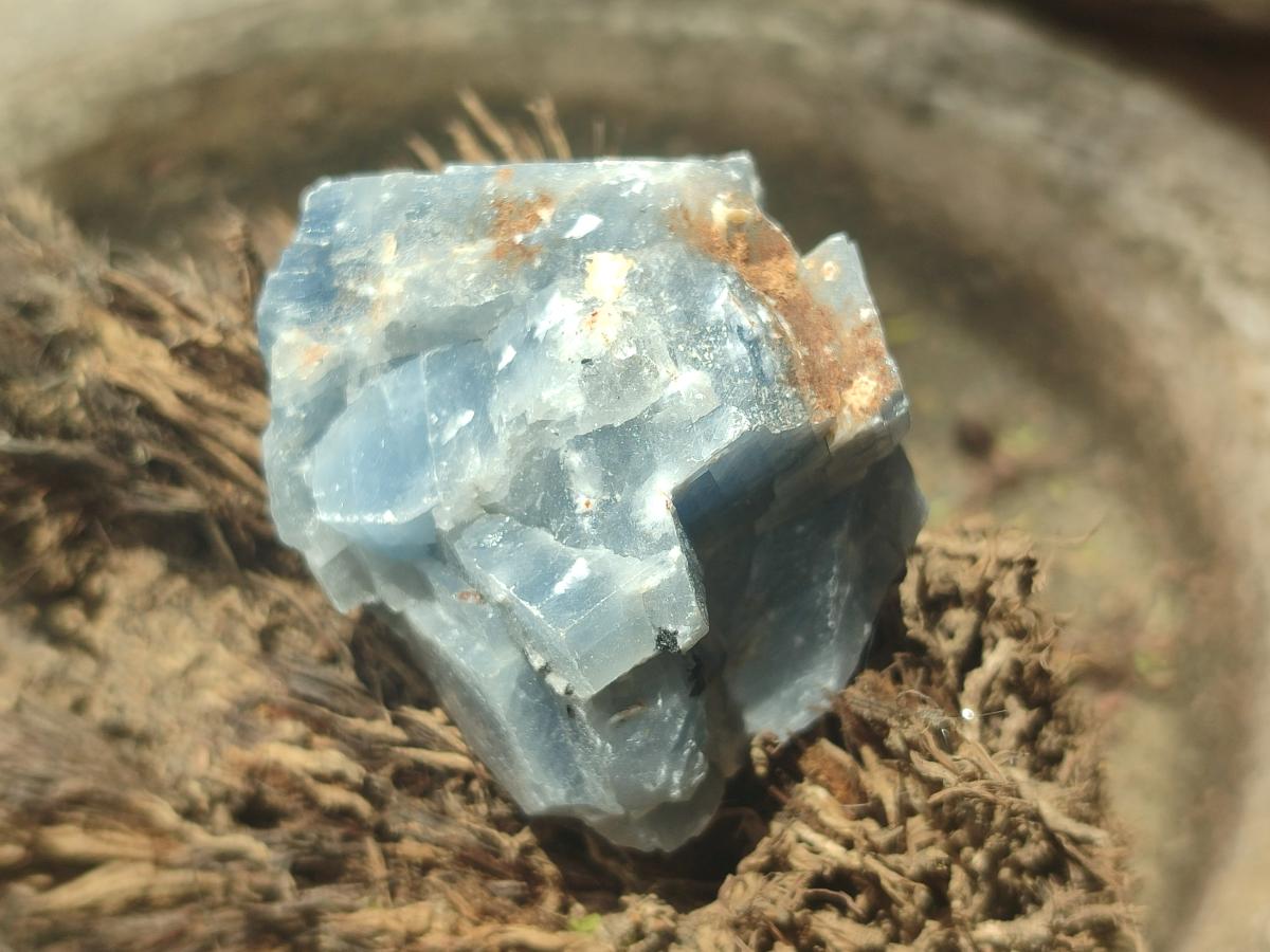 Natural Sky Blue Calcite Specimens x 24 From Spitzkop, Namibia - Toprock Gemstones and Minerals 