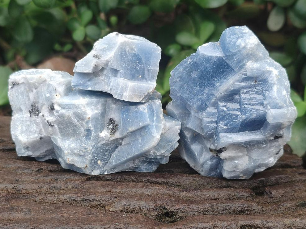Natural Sky Blue Calcite Specimens x 24 From Spitzkop, Namibia - Toprock Gemstones and Minerals 