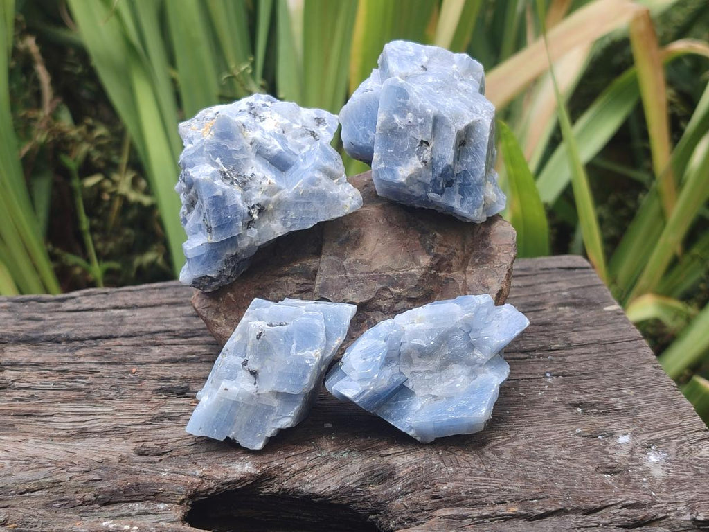 Natural Sky Blue Calcite Specimens x 24 From Spitzkop, Namibia - Toprock Gemstones and Minerals 