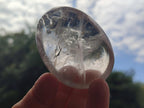 Polished Clear, Smokey And Girasol Quartz Galets x 24 From Madagascar - Toprock Gemstones and Minerals 