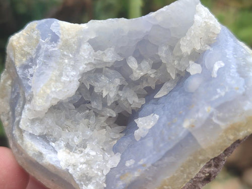 Natural Blue Lace Agate Geode and Cluster Specimens x 14 From Nsanje, Malawi - Toprock Gemstones and Minerals 