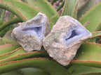 Natural Blue Lace Agate Geode and Cluster Specimens x 14 From Nsanje, Malawi - Toprock Gemstones and Minerals 