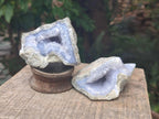 Natural Blue Lace Agate Geode and Cluster Specimens x 14 From Nsanje, Malawi - Toprock Gemstones and Minerals 