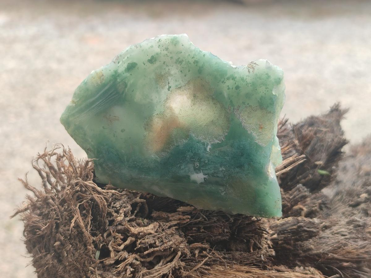 Polished On One Side Mtorolite Chrysoprase Plates x 24 From Mutorashanga, Zimbabwe - Toprock Gemstones and Minerals 