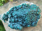 Natural Large Drusy Quartz Coated Ball Malachite On Dolomite Specimen x 1 From Mindingi Mine, Kambove, Congo - Toprock Gemstones and Minerals 