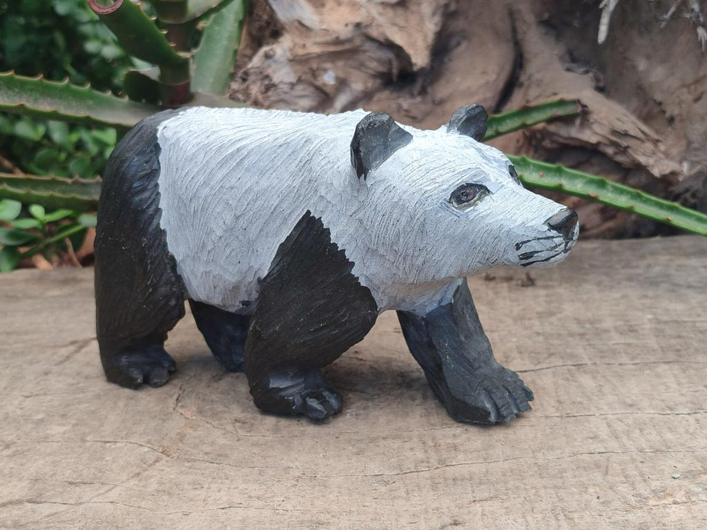 Hand Made Large Polar Bear Soapstone Carving x 1 From Zimbabwe - Toprock Gemstones and Minerals 