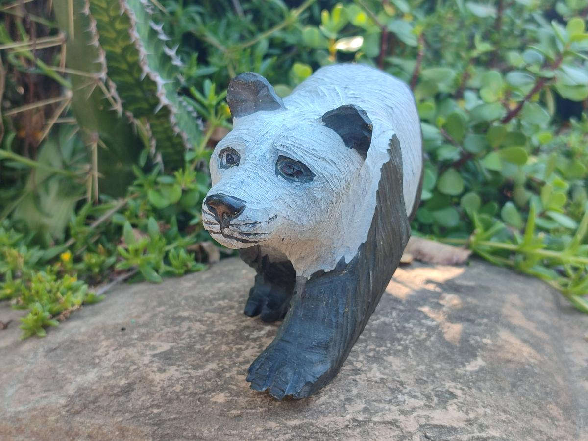 Hand Made Large Polar Bear Soapstone Carving x 1 From Zimbabwe - Toprock Gemstones and Minerals 