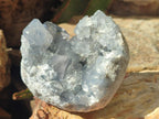Natural Blue Celestite Cluster Specimens x 2 From Sakoany, Madagascar