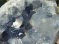 Natural Blue Celestite Cluster Specimens x 2 From Sakoany, Madagascar