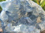 Natural Blue Celestite Cluster Specimens x 2 From Sakoany, Madagascar