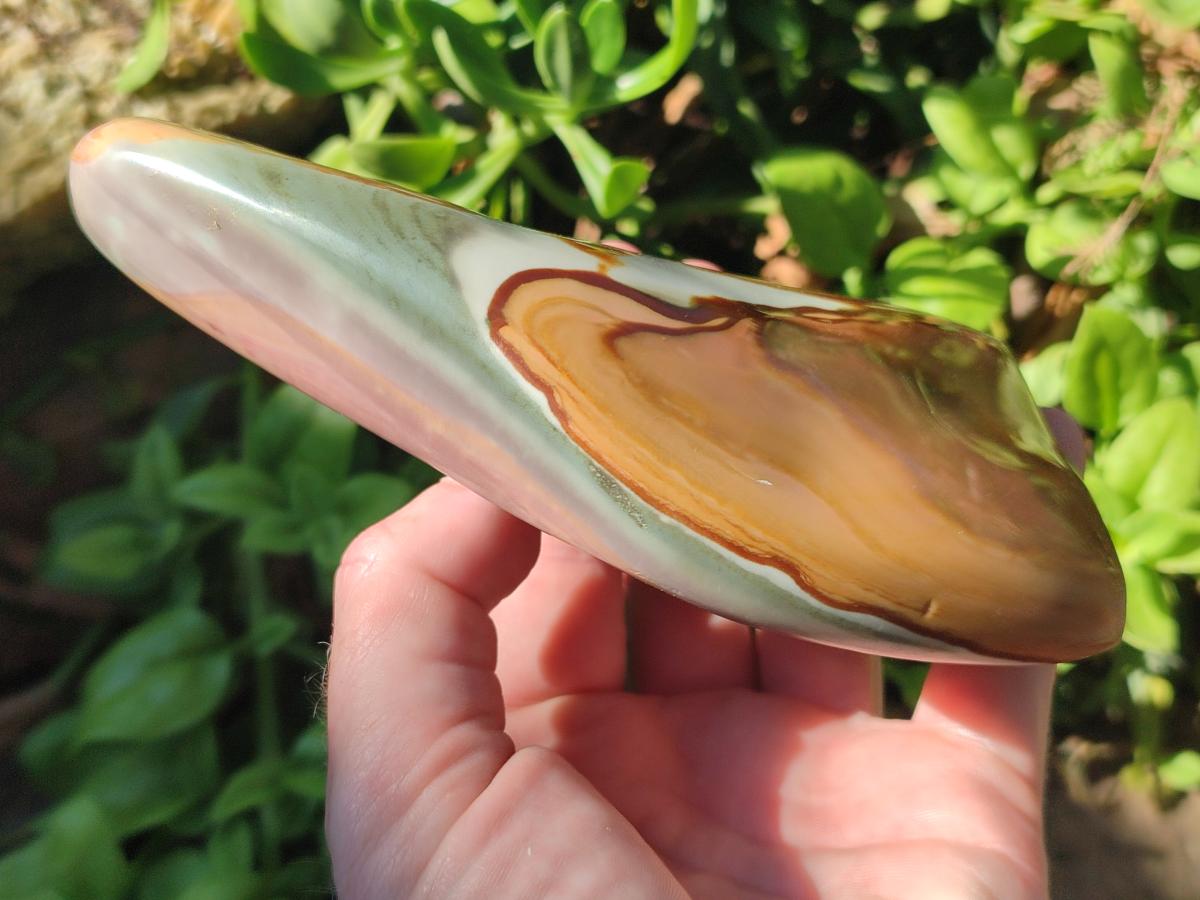 Polished Polychrome Jasper Standing Free Forms x 3 From NW Coast, Madagascar - Toprock Gemstones and Minerals 