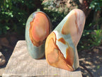 Polished Polychrome Jasper Standing Free Forms x 3 From NW Coast, Madagascar - Toprock Gemstones and Minerals 