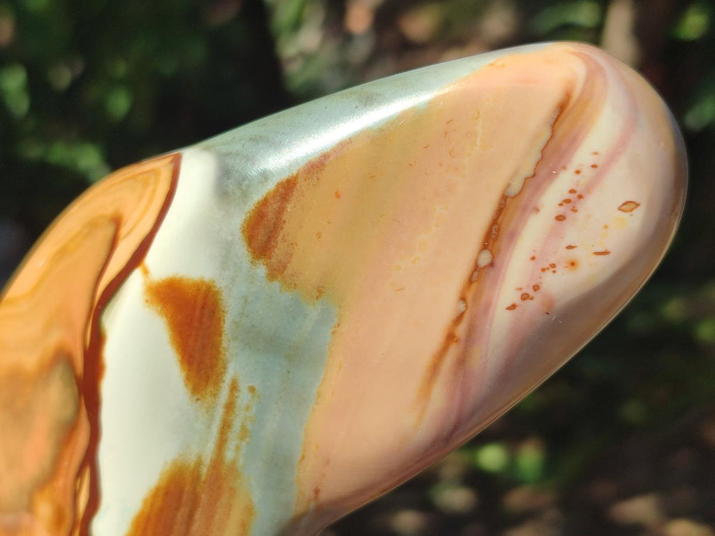 Polished Polychrome Jasper Standing Free Forms x 3 From NW Coast, Madagascar - Toprock Gemstones and Minerals 