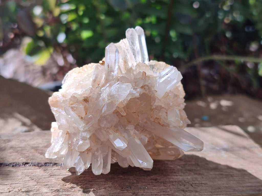 Natural Clear Quartz Clusters x 12 From Madagascar