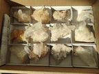 Natural Clear Quartz Clusters x 12 From Madagascar