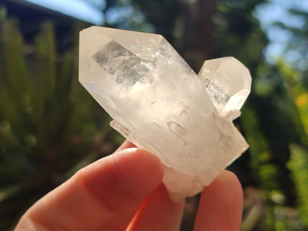 Natural Clear Quartz Clusters x 12 From Madagascar