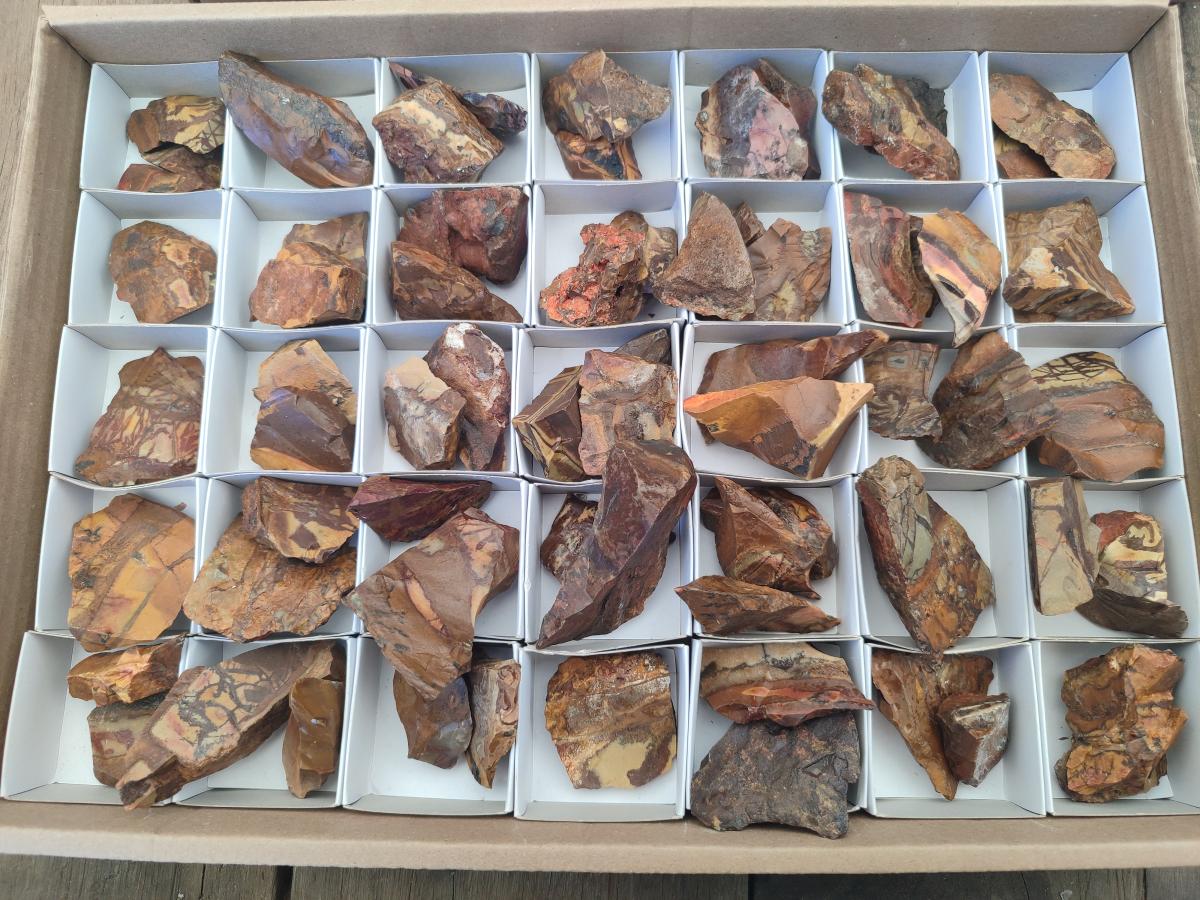 Natural Nguni Jasper Cobbed Specimens x 67 From Northern Cape, South Africa - Toprock Gemstones and Minerals 