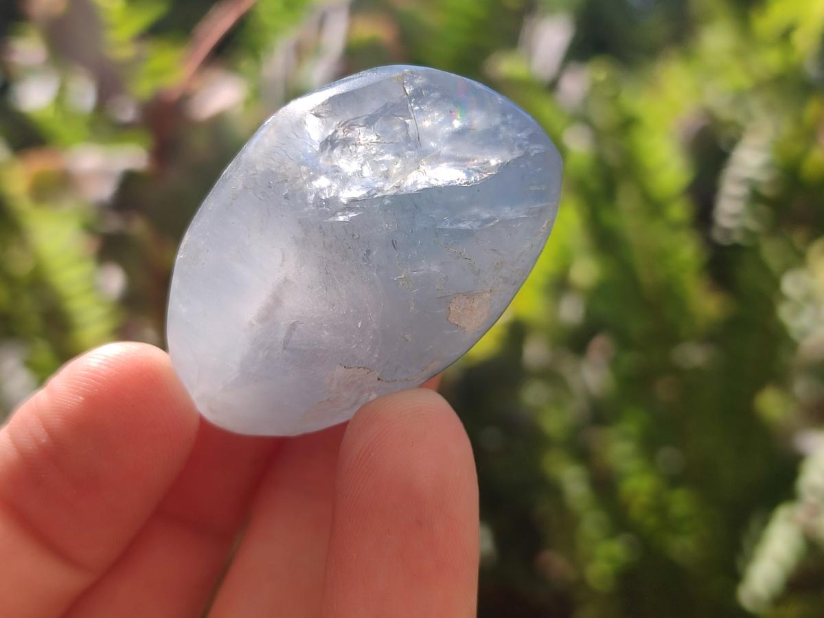 Polished Mini Blue Celestite Free Forms x 40 From Sakoany, Madagascar - Toprock Gemstones and Minerals 