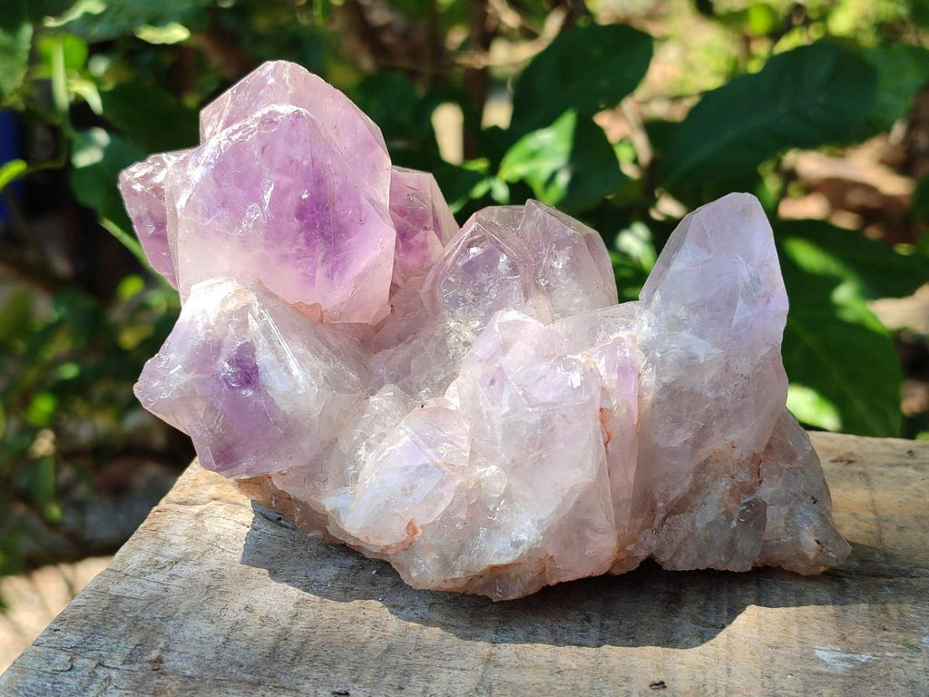 Natural Jacaranda Amethyst Crystal Clusters x 2 From Mumbwa, Zambia - Toprock Gemstones and Minerals 