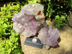 Natural Jacaranda Amethyst Crystal Clusters x 2 From Mumbwa, Zambia - Toprock Gemstones and Minerals 