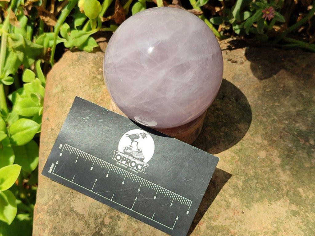 Polished Gemmy Blue Star Rose Girasol Quartz Spheres x 3 From Madagascar - Toprock Gemstones and Minerals 