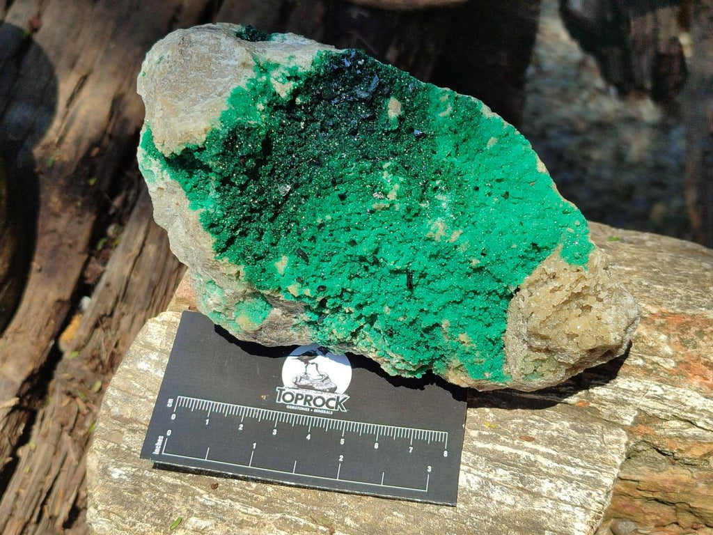 Natural Crystalline Malachite Specimens x 2 From Tenke Fungurume, Congo - Toprock Gemstones and Minerals 