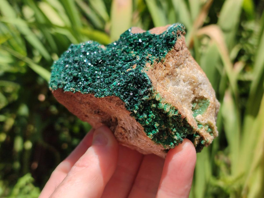 Natural Crystalline Malachite Specimens x 2 From Tenke Fungurume, Congo - Toprock Gemstones and Minerals 
