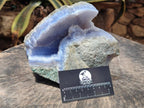 Natural Blue Lace Agate Geode Specimens x 2 From Nsanje, Malawi - Toprock Gemstones and Minerals 