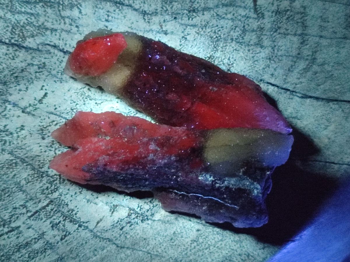 Natural Drusy Quartz Coated Spearhead Calcite Crystals x 12 From Albert's Mountain, Lesotho - Toprock Gemstones and Minerals 