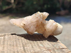 Natural Drusy Quartz Coated Spearhead Calcite Crystals x 12 From Albert's Mountain, Lesotho - Toprock Gemstones and Minerals 