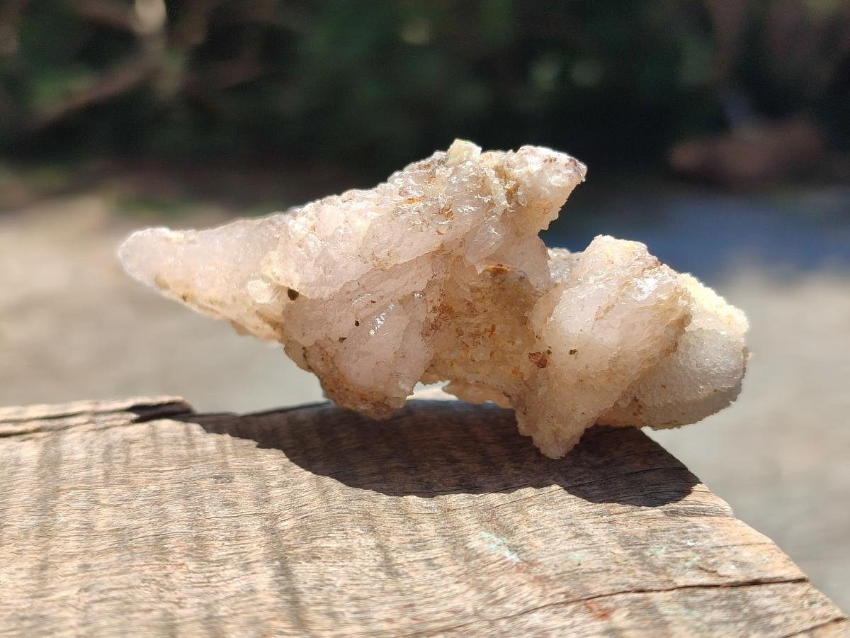 Natural Drusy Quartz Coated Spearhead Calcite Crystals x 12 From Albert's Mountain, Lesotho - Toprock Gemstones and Minerals 