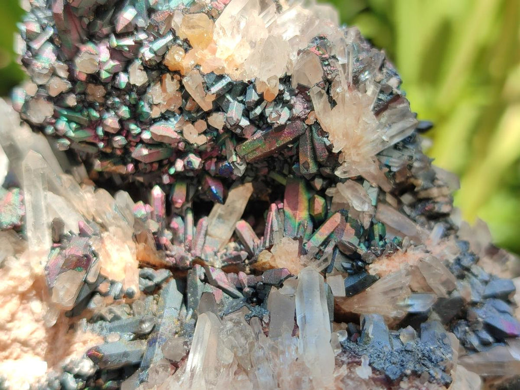 Natural Blacknite Quartz Cluster Specimens x 2 From Madagascar - Toprock Gemstones and Minerals 