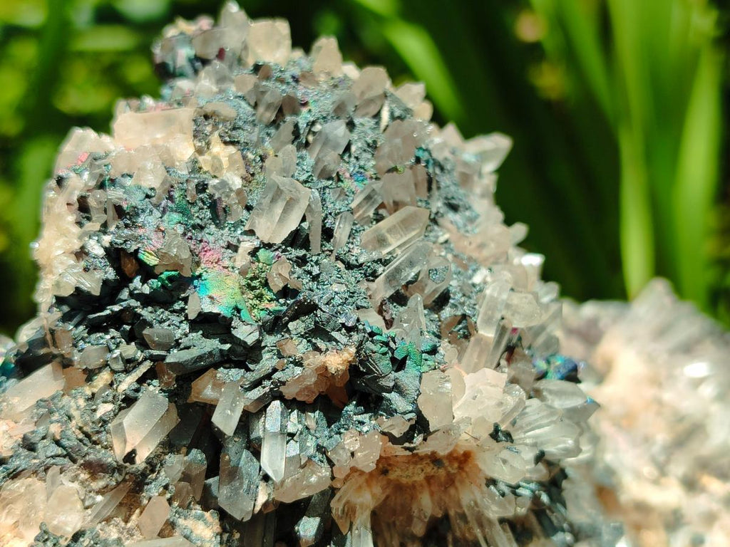 Natural Blacknite Quartz Cluster Specimens x 2 From Madagascar - Toprock Gemstones and Minerals 