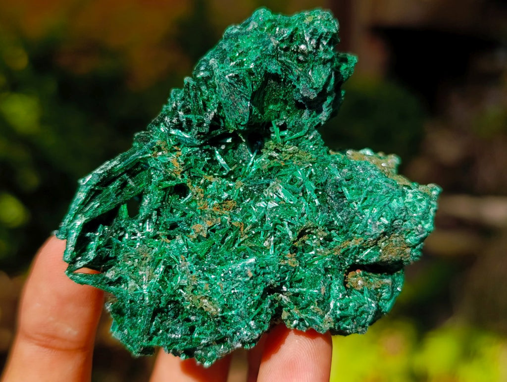 Natural Silky Malachite Specimens x 12 From Kasompe, Congo - Toprock Gemstones and Minerals 