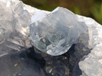 Natural Blue Celestite Geode Cluster Specimens x 2 From Sakoany, Madagascar - Toprock Gemstones and Minerals 
