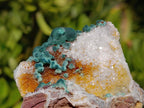Natural Silky Ball Malachite and Drusy Quartz on Dolomite Specimens x 4 From Mindingi Mine, Kambove, Congo - Toprock Gemstones and Minerals 