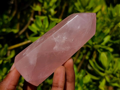Polished Gemmy Rose Quartz Crystal Points x 4 From Madagascar - Toprock Gemstones and Minerals 