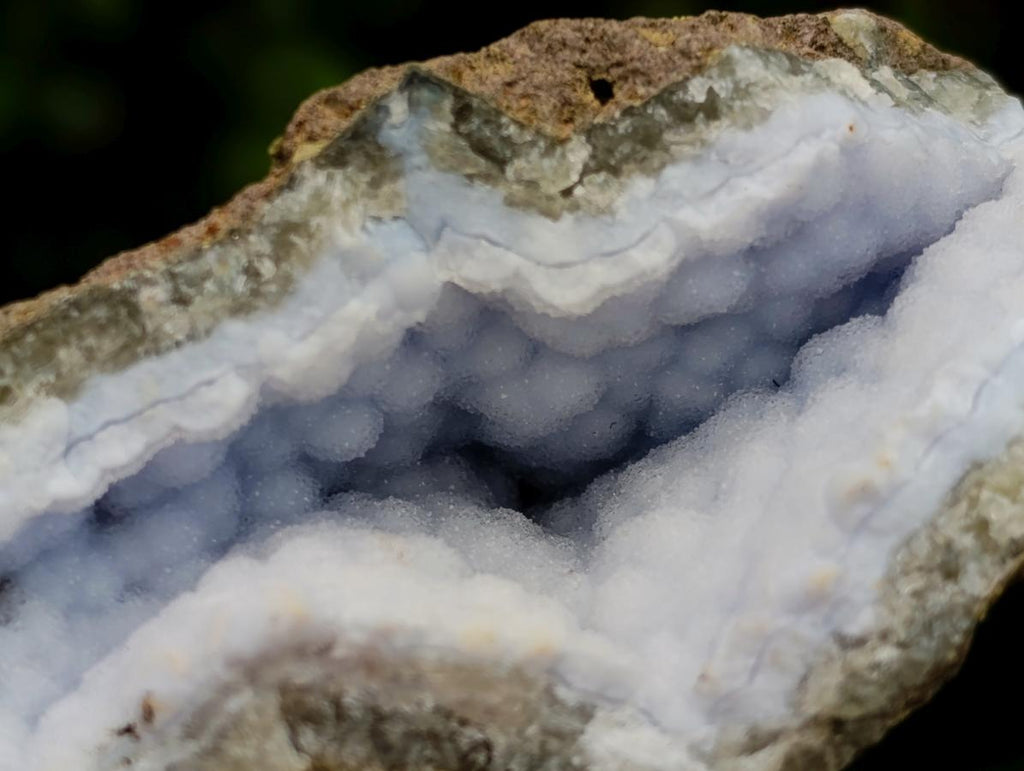 Natural Blue Lace Agate Geode and Cluster Specimens x 12 From Nsanje, Malawi - Toprock Gemstones and Minerals 