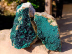 Natural Crystalline Malachite Specimens x 2 From Tenke Fungurume, Congo - Toprock Gemstones and Minerals 