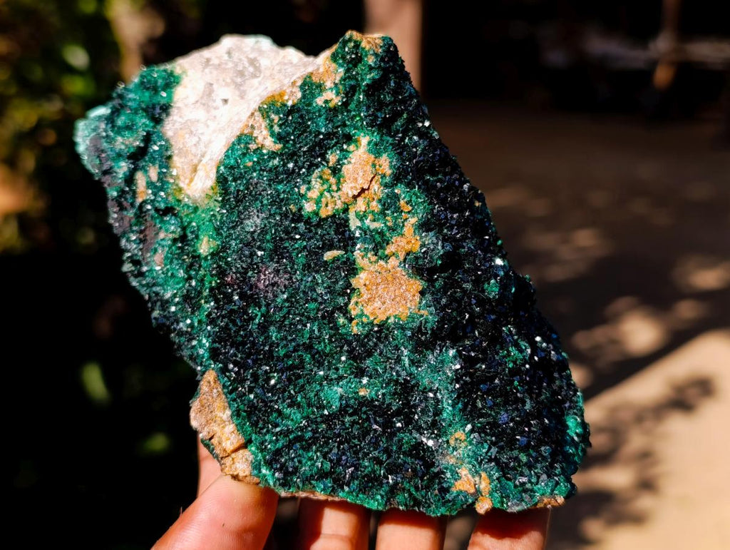 Natural Crystalline Malachite Specimens x 2 From Tenke Fungurume, Congo - Toprock Gemstones and Minerals 